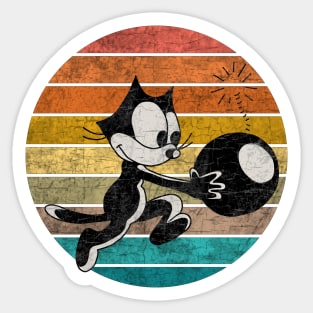 Felix The Cat with Bomb Sticker